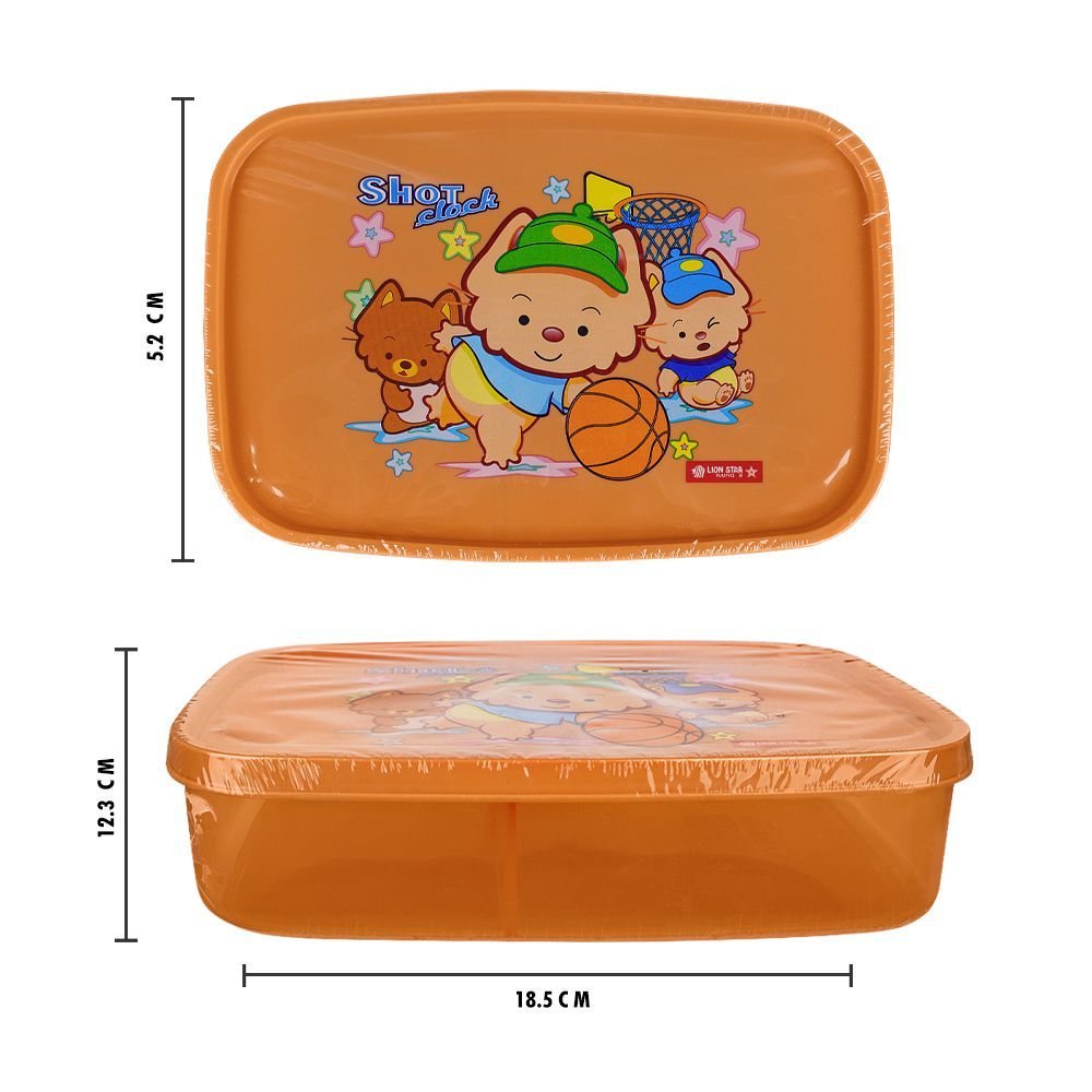 Lion Star Japan Seal Ware Lunch Box, 7.3in (H) x 4.8in (W) x 2in (D), Brown, BC-9 - Image 4