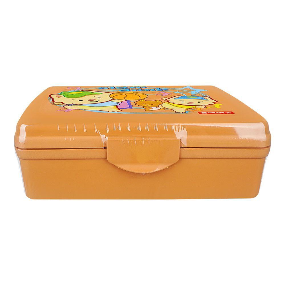 Lion Star Plastic Enzo Clip Lunch Box, 5.7in (H) x 4.1in (W) x 2.2in (D), Brown, SB-33 - Image 2