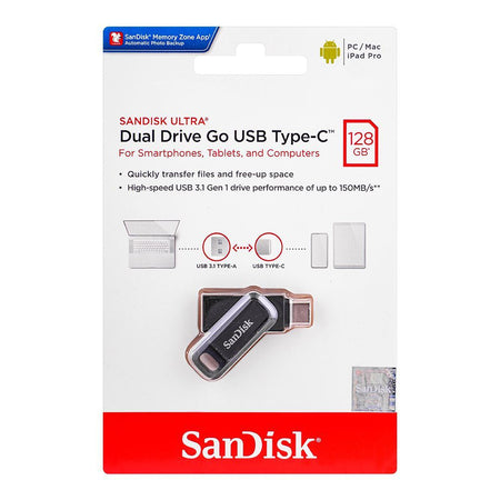 Sandisk Ultra Dual Drive 128GB Go USB Type-C - Image 2