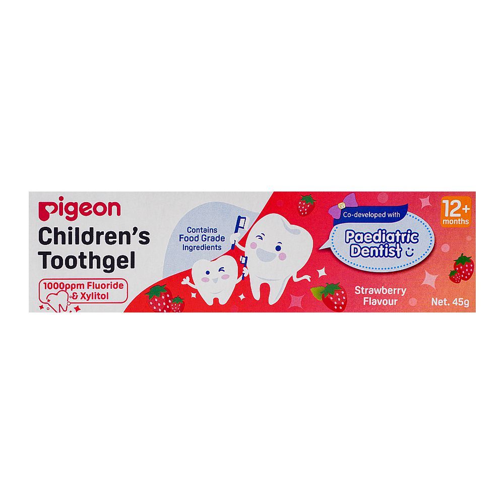 Pigeon Strawberry Flavor Children's Tooth Gel, H79565, 45g - Image 2