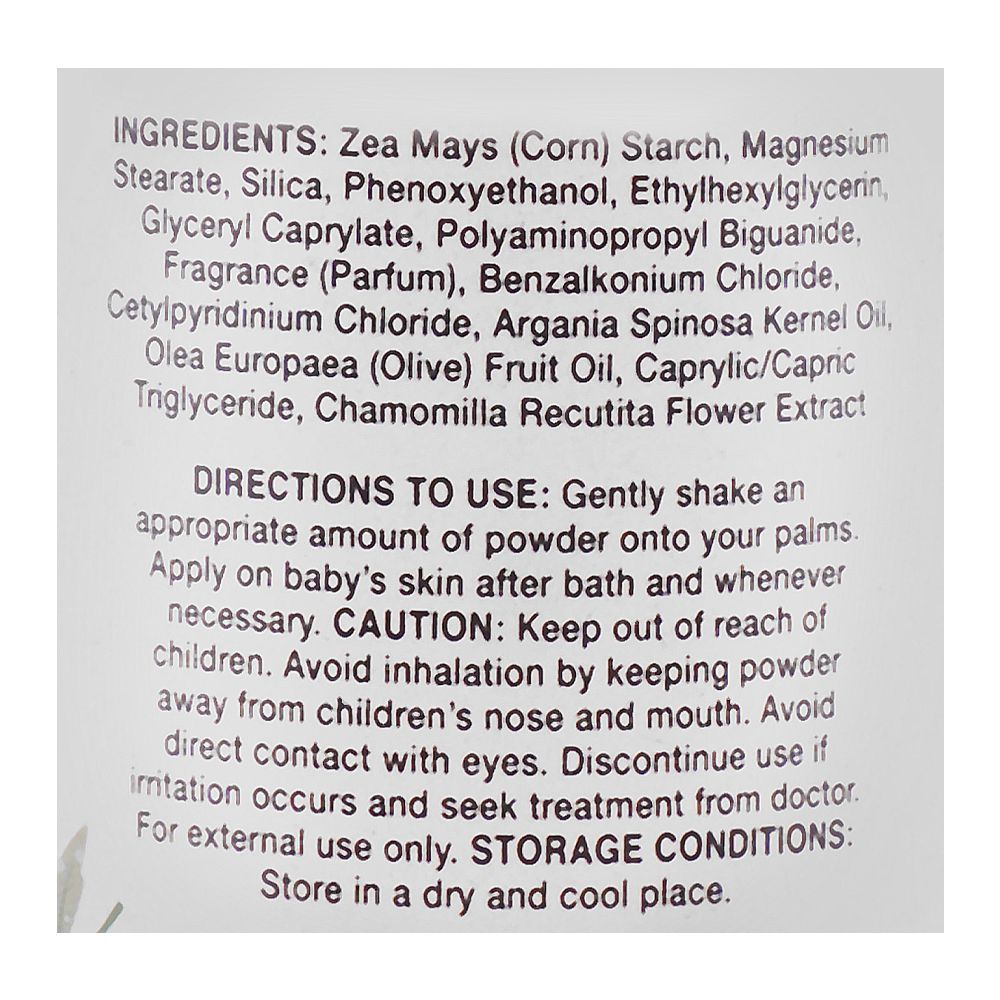 Pigeon Natural Botanical Baby Silky Powder With Olive Oil, Argan Oil & Chamomile, 125g - Image 3