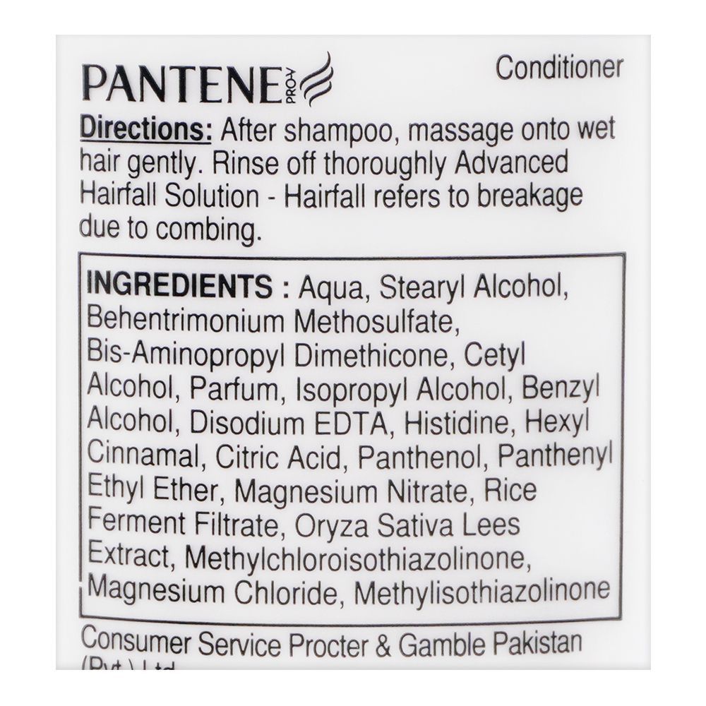 Pantene Advanced Hair Fall Solution Anti Hair Fall Conditioner, 190ml - Image 3