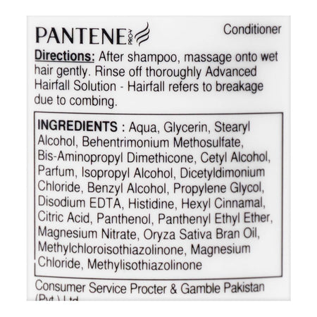 Pantene Advanced Hair Fall Solution + Smooth & Strong Conditioner, 190ml - Image 3