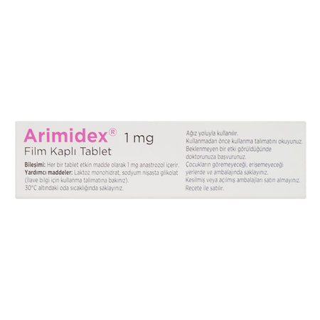 Juvise Pharmaceuticals Arimidex Tablet, 1mg, 28-Pack - Image 2