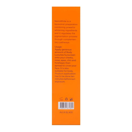 Body Luxuries Nano White Facial Sunscreen SPF+50, 75ml - Image 3