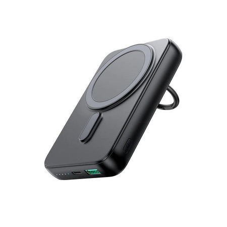 Joyroom 20W Mini Magnetic Wireless 10000 mAh Power Bank With Ring Holder, Black, JR-W050 - Main Image