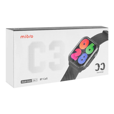 Mibro C3 Men's Dual-Core 2-In-1 BT Call Watch, Black, XPAW014 - Image 2