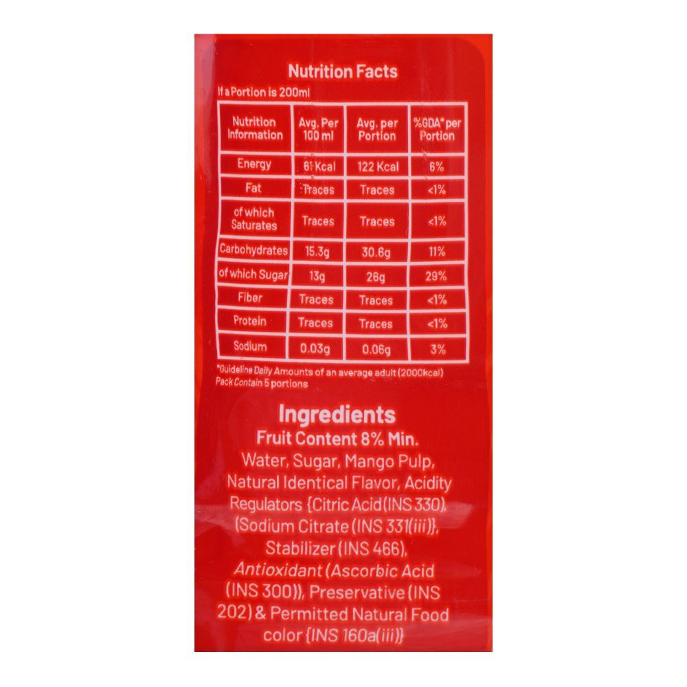 Sip Fun Mango Fruit Drink, 1 Liter - Image 4