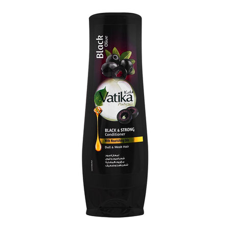 Dabur Vatika Black Olive Black & Strong Nourishing Oils Conditioner, For Dull & Weak Hair, 180ml - Main Image