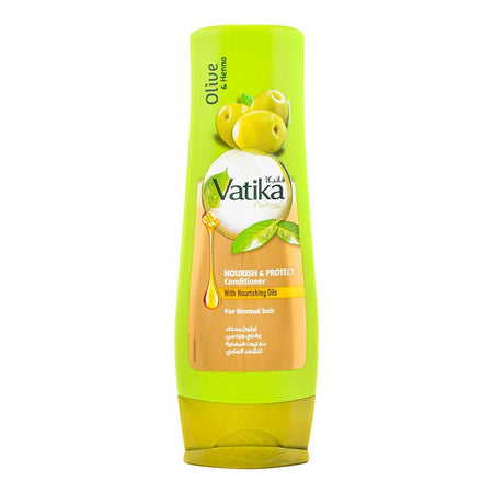 Dabur Vatika Olive & Henna Nourish & Protect Nourishing Oils Conditioner, For Normal Hair, 180ml - Main Image