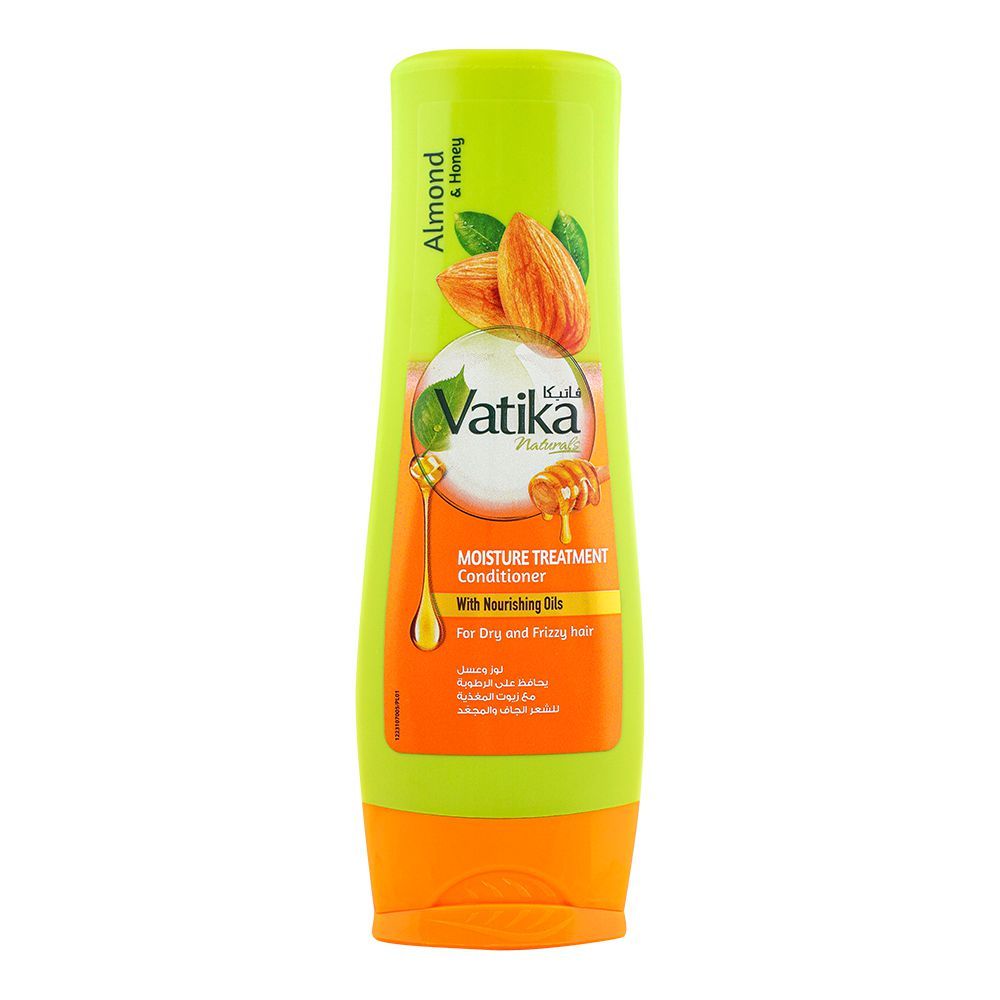 Dabur Vatika Almond & Honey Moisture Treatment Nourishing Oils Conditioner, For Dry & Frizzy Hair, 180ml - Main Image