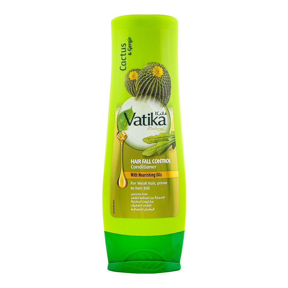 Dabur Vatika Cactus & Gergir Hair Fall Control Nourishing Oils Conditioner, For Weak Hair, 180ml - Main Image