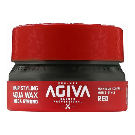 Agiva Professional Mega Strong Hair Styling Aqua Wax, 05 Red, 155ml - Image 2