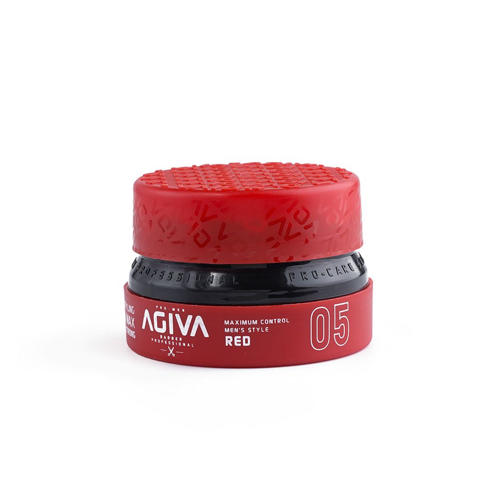 Agiva Professional Mega Strong Hair Styling Aqua Wax, 05 Red, 155ml - Main Image