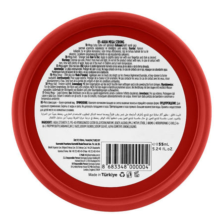 Agiva Professional Mega Strong Hair Styling Aqua Wax, 05 Red, 155ml - Image 3
