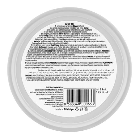 Agiva Professional Natural Look Hair Styling Wax, 06 Clay White, 155ml - Image 3