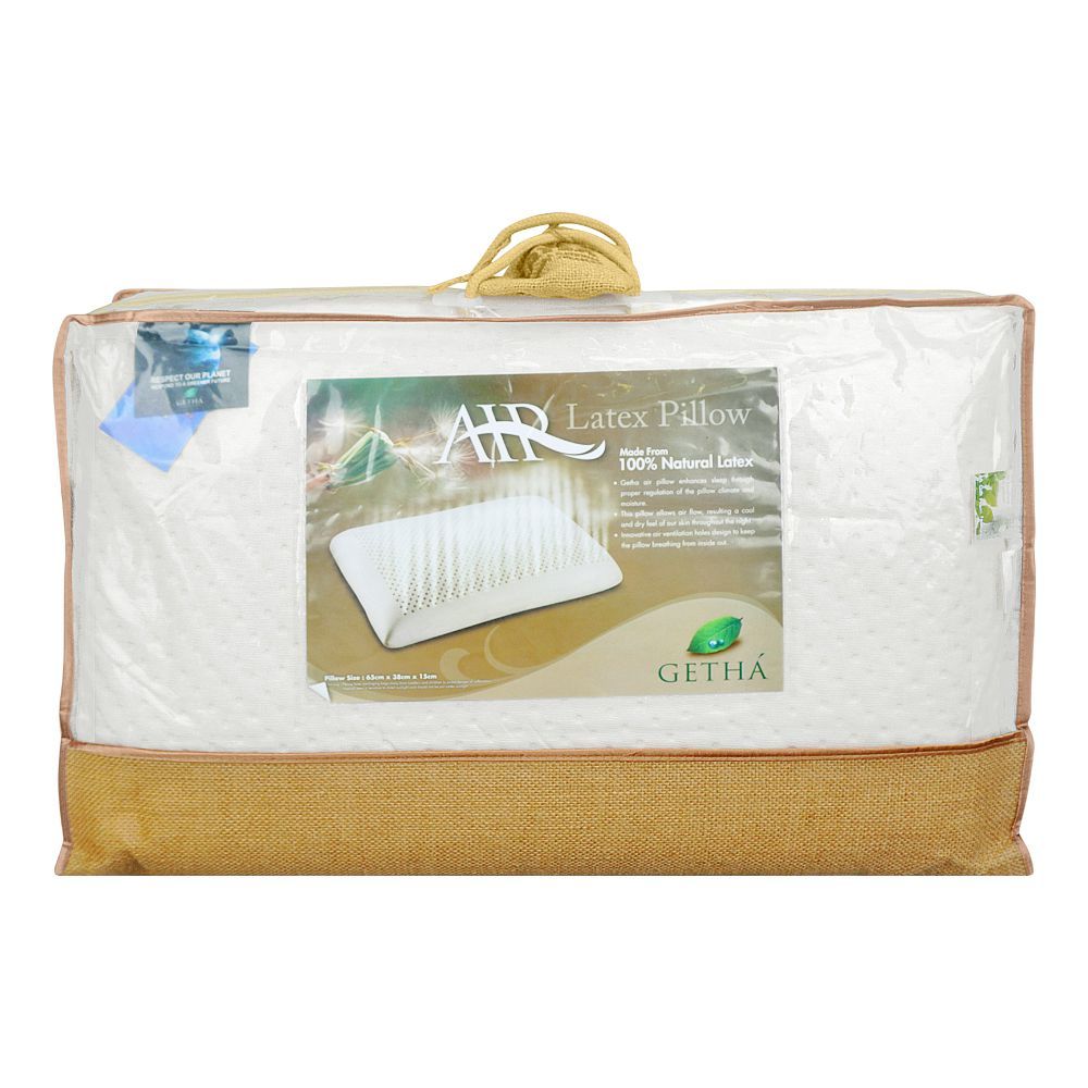 Getha 100% Natural Latex Air Pillow, 65 x 38 x 15 cm - Main Image