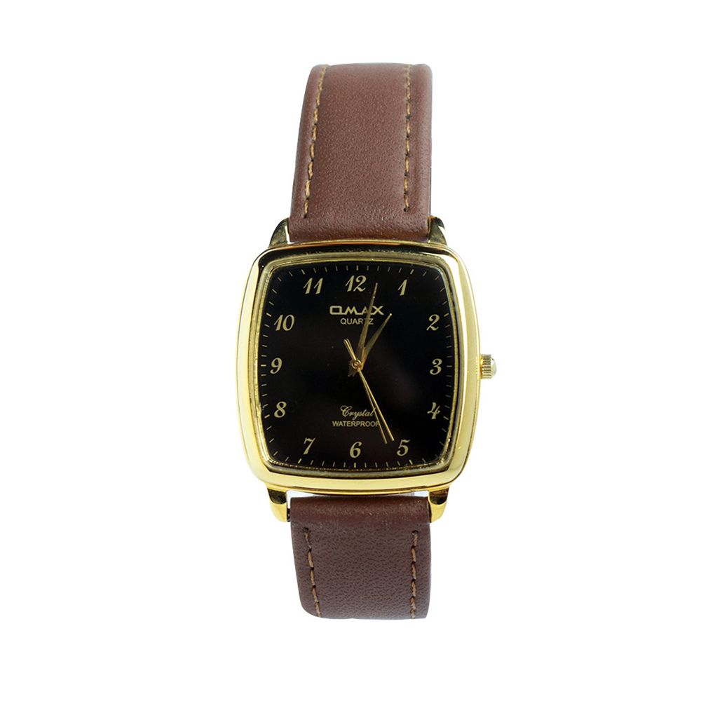 Omax Men's Waterproof Analog Strap Watch, SC7511-BROWN - Main Image