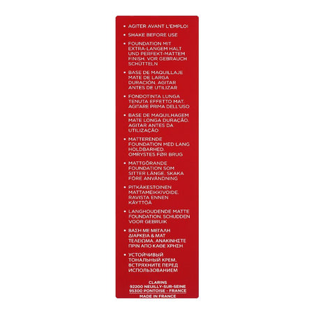 Clarins Paris Everlasting Long-Wearing & Hydrating Matte Foundation, 111N Auburn - Image 3