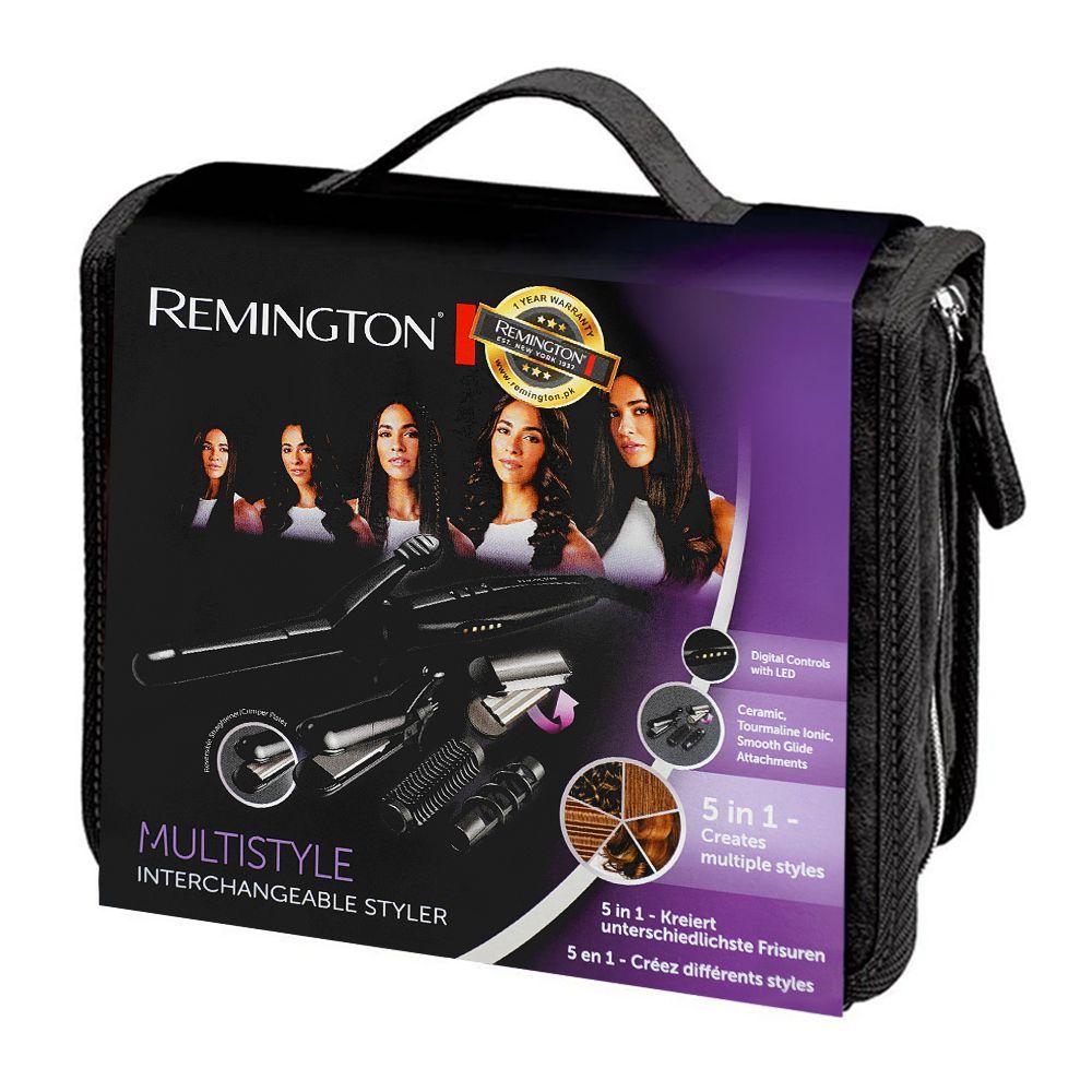 Remington Multi-style Interchangeable 5-In-1 Hair Styler, S8670 - Image 2