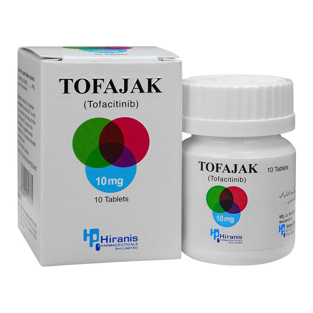 Hiranis Pharmaceuticals Tofajak Tablet, 10mg, 10-Pack - Main Image