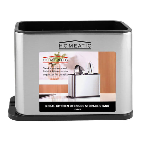 Homeatic Regal Kitchen Utensils Storage Stand, Silver, EK-8628 - Image 2