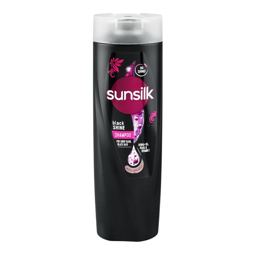 Sunsilk Black Shine Shampoo, For All Hair Types, 300ml - Main Image