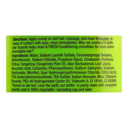 Sunsilk Lively Clean & Fresh Shampoo, For All Hair Types, 300ml - Image 3