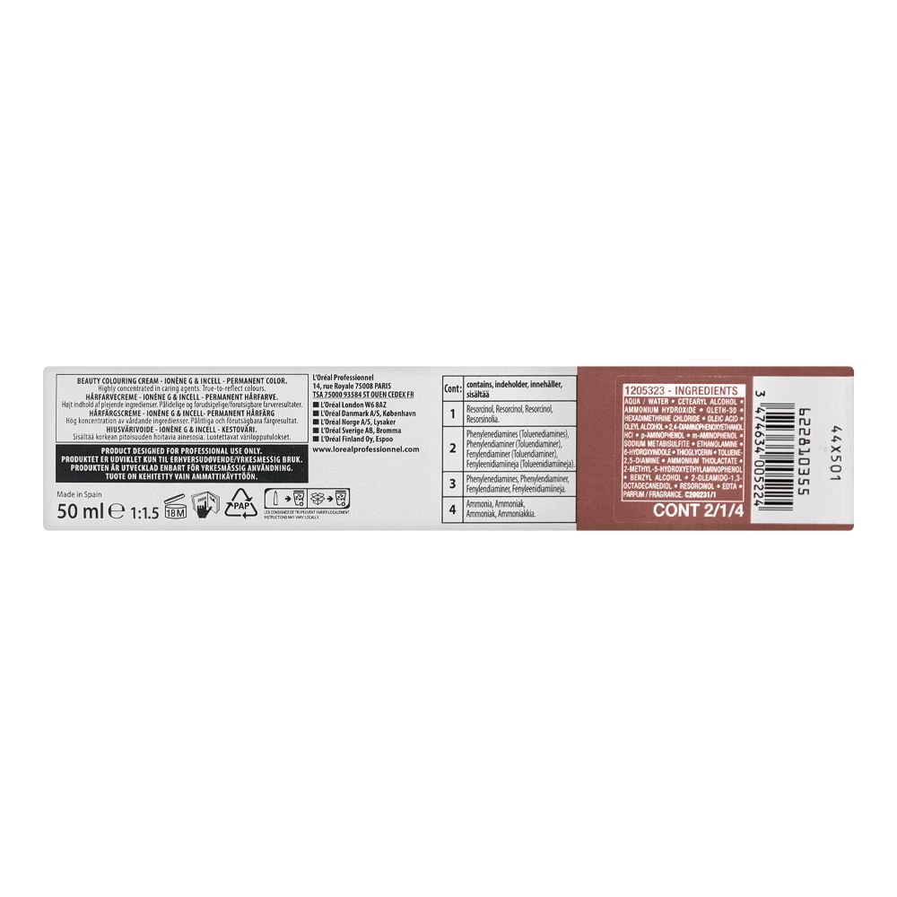 L'Oreal Professionnel Majirel Hair Coloring Cream, 7.31 Golden Ash Blonde - Image 3