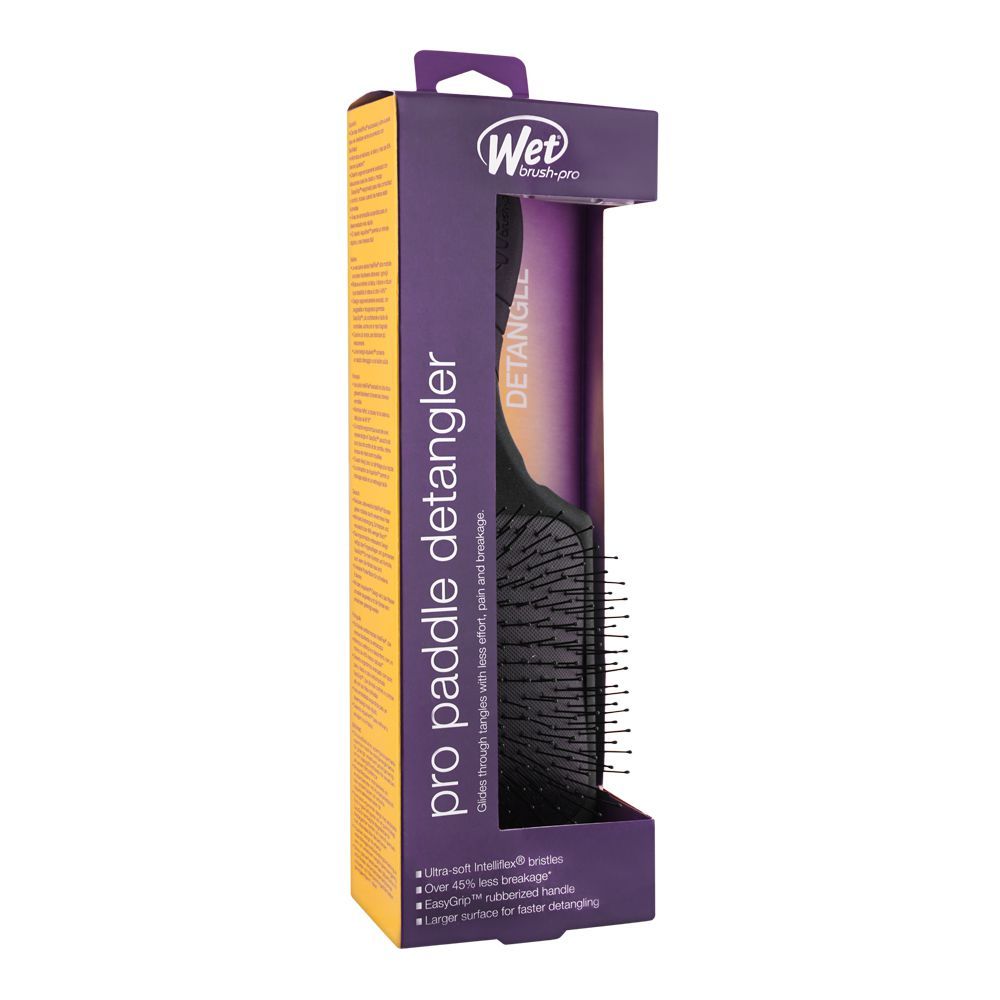 Wet Brush Pro Paddle Detangler Hair Brush, Black, BWP831BLACKNW - Image 3