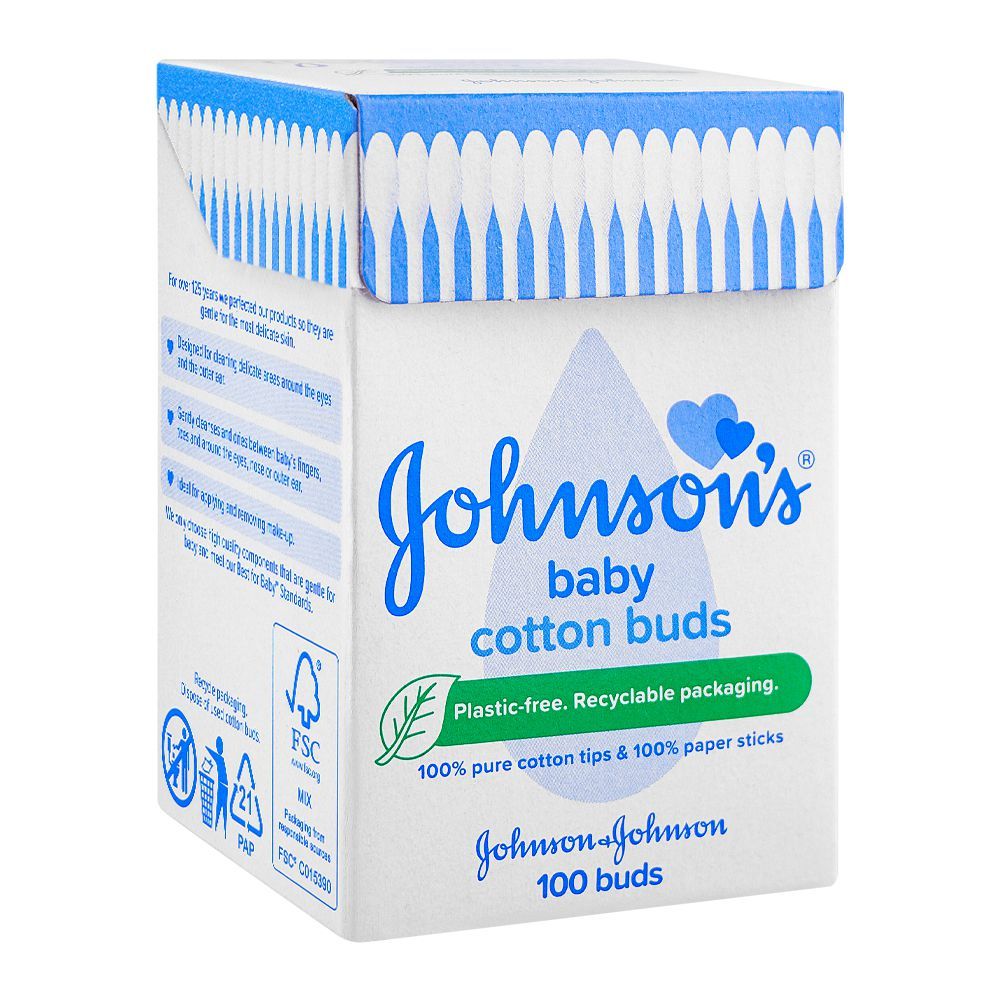 Johnson's Baby Cotton Buds, 100-Pack - Image 2