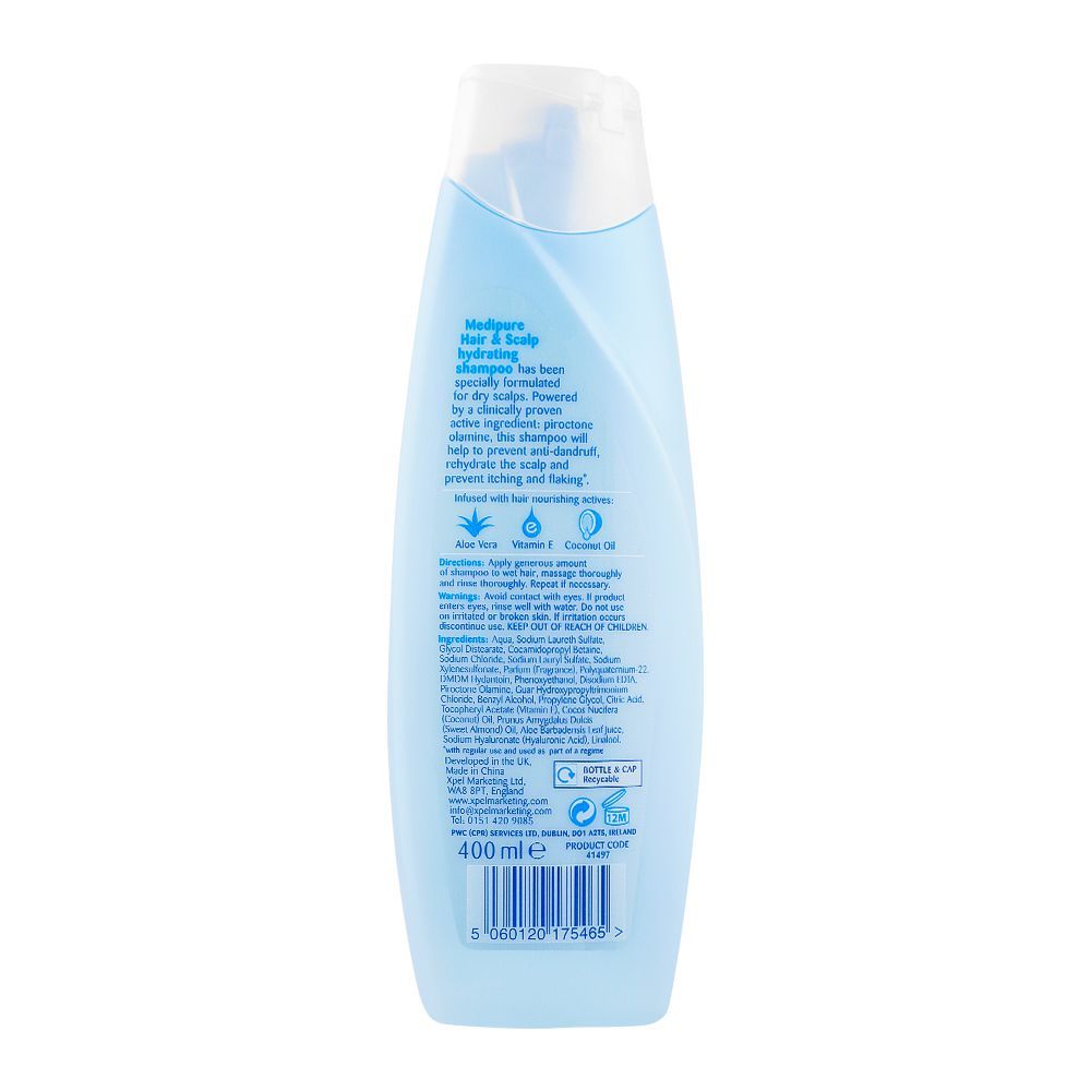 Medipure Hair & Scalp Shampoo, For Dry Scalp, 400ml - Image 2