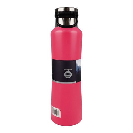 Homeatic Steel Water Bottle, 550ml Capacity, Pink, KA-038 - Image 2