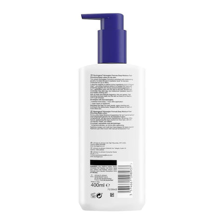 Neutrogena Deep Moisture Fast Absorbing Body Lotion, For Dry Skin, 400ml - Image 2