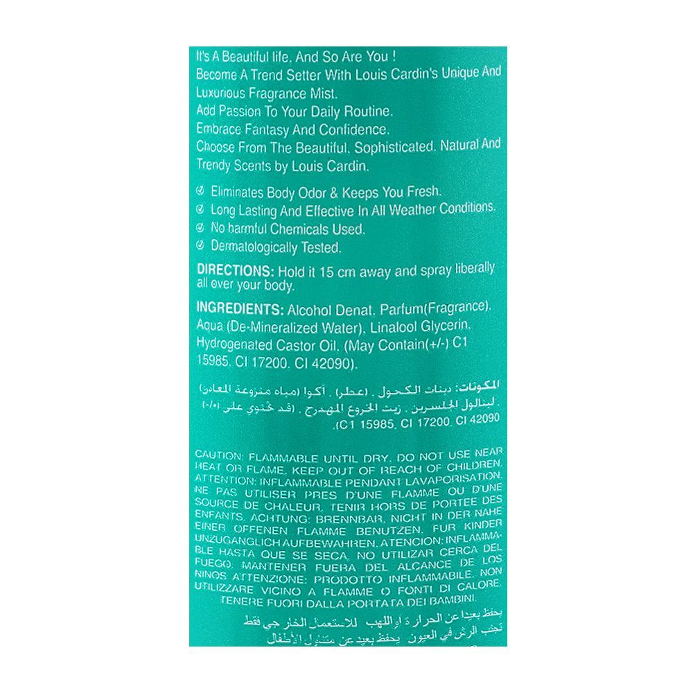 Louis Cardin Freesia Fine Fragrance Mist, 250ml - Image 3