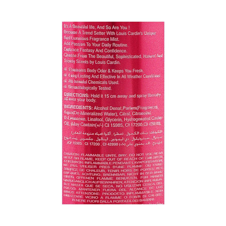 Louis Cardin Timeless Dreams Fine Fragrance Mist, 250ml - Image 3