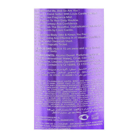 Louis Cardin Sweet Pea Fine Fragrance Mist, 250ml - Image 3