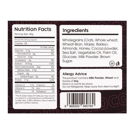 Reload Snacks Dark Chocolate & Almond Granola Cereal, 350g - Image 4
