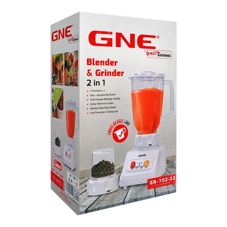 Gaba National 2-In-1 Blender & Grinder, 350W, GN-702-22 - Image 2