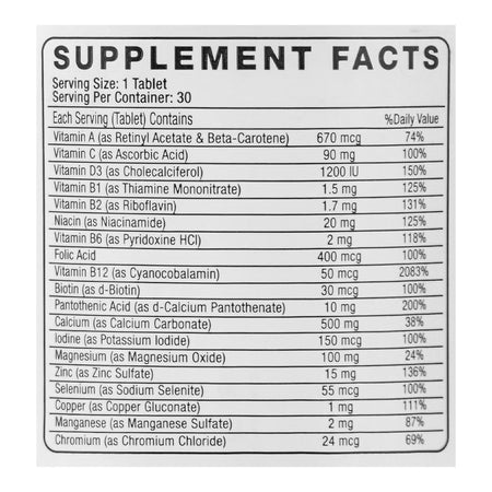 Route 2 Health 65+ One Daily Multivitamin Tablet, For Men & Women, 30-Pack - Image 4