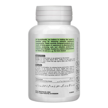Route 2 Health Bonical-K Calcium Tablet, 30-Pack - Image 2