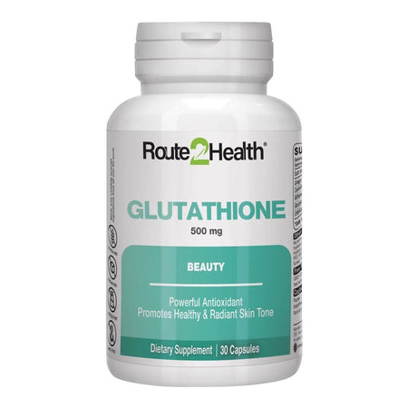 Route 2 Health Glutathione 500mg Capsule, 30-Pack - Main Image