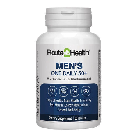 Route 2 Health Men's One Daily 50+ Multivitamin Tablet, 30-Pack - Main Image