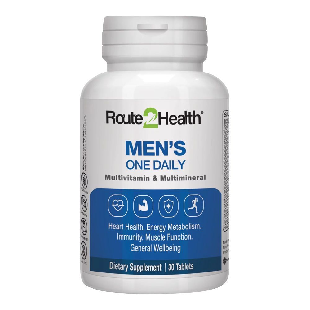 Route 2 Health Men's One Daily Multivitamin Tablet, 30-Pack - Main Image