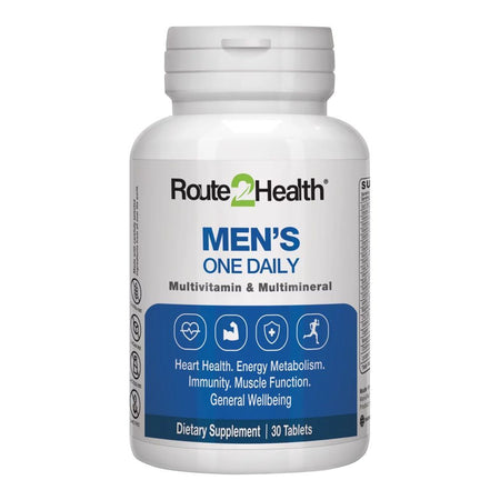 Route 2 Health Men's One Daily Multivitamin Tablet, 30-Pack - Main Image