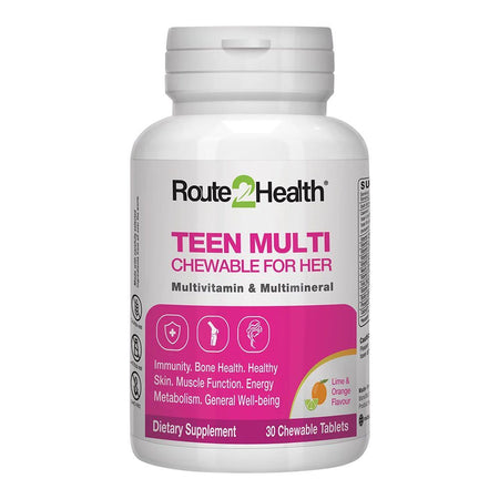 Route 2 Health Teen Multi Chewable For Her Multivitamin Tablet, 30-Pack - Main Image