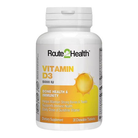 Route 2 Health Vitamin D3 5000IU Tablet, 30-Pack - Main Image