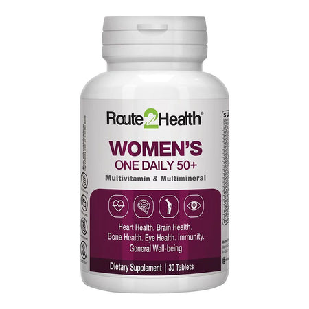 Route 2 Health Women's One Daily 50+ Multivitamin Tablet, 30-Pack - Main Image