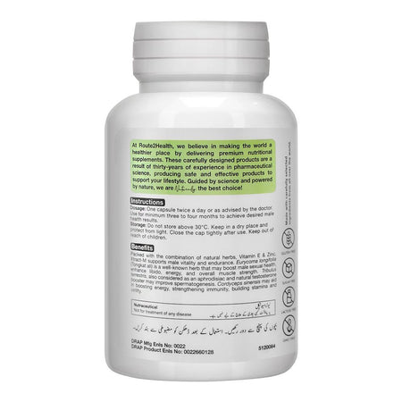 Route 2 Health Xtract-M Men's Capsule, 30-Pack - Image 2