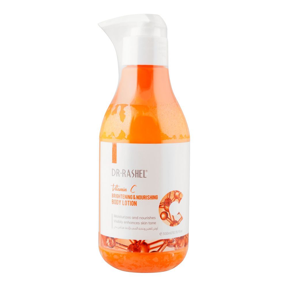 Dr. Rashel Vitamin C Brightening & Nourishing Body Lotion, Visibly Enhances Skin Tone, 300ml - Image 3